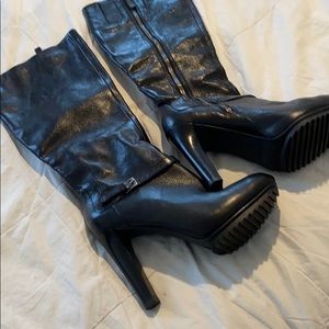 Nine West leather knee high boots